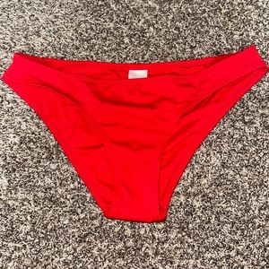 Ribbed Red Bikini Bottoms! ❤️